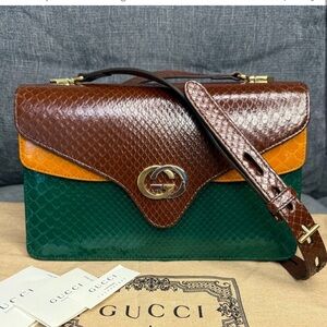 GUCCI GG python crossbody/shoulder bag RUNWAY CRUISE 2019